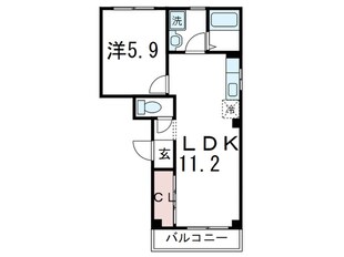 メゾン西柳原の物件間取画像